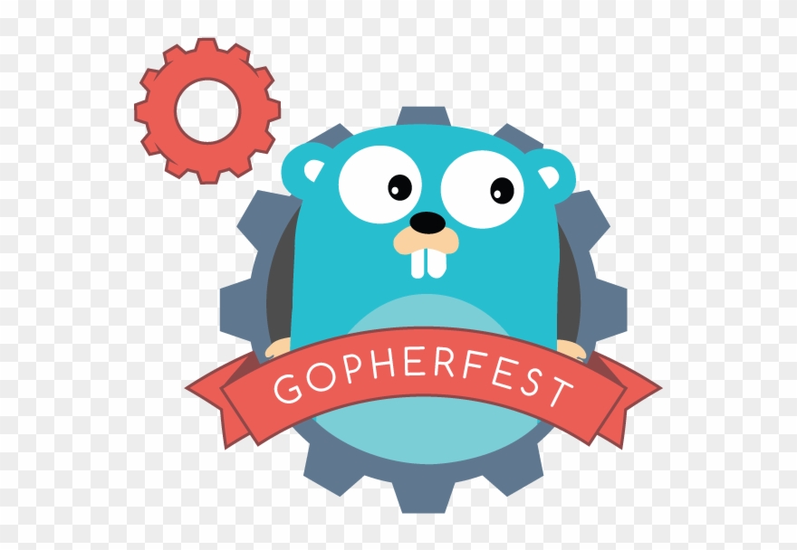 Gopherfest Back Tshirt - Vector Graphics Clipart