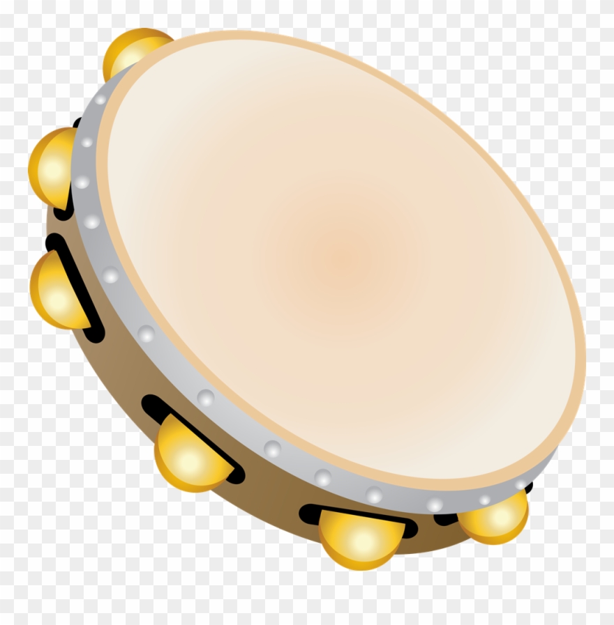 Tambourine Clipart - - Clip Art Rebana Png Transparent Png
