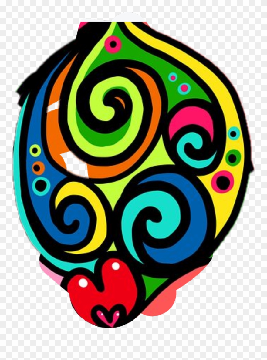 Graffiti Sticker - Pychadelic Cross Stitch Patterm Clipart