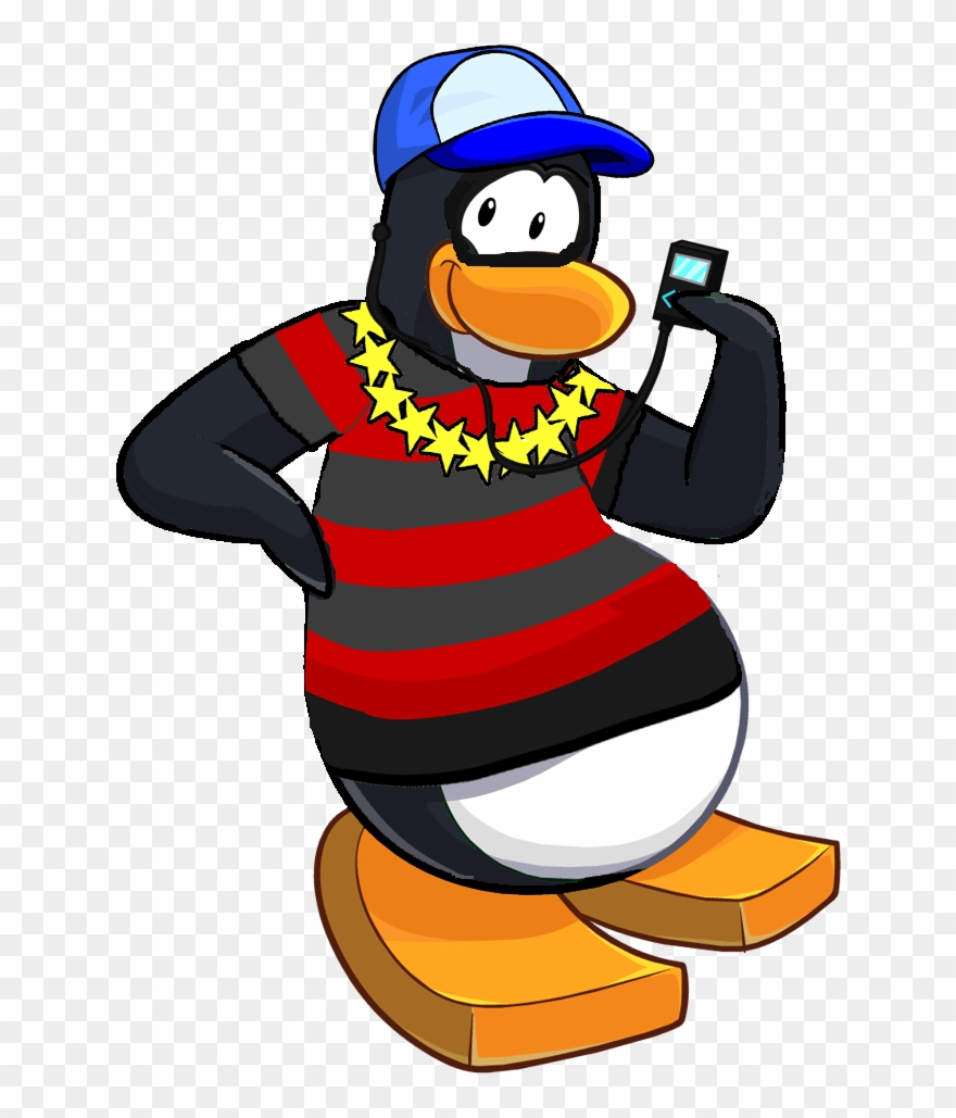 Penguin Clip Art Black White - Custons Club Penguin Penguin - Png Download