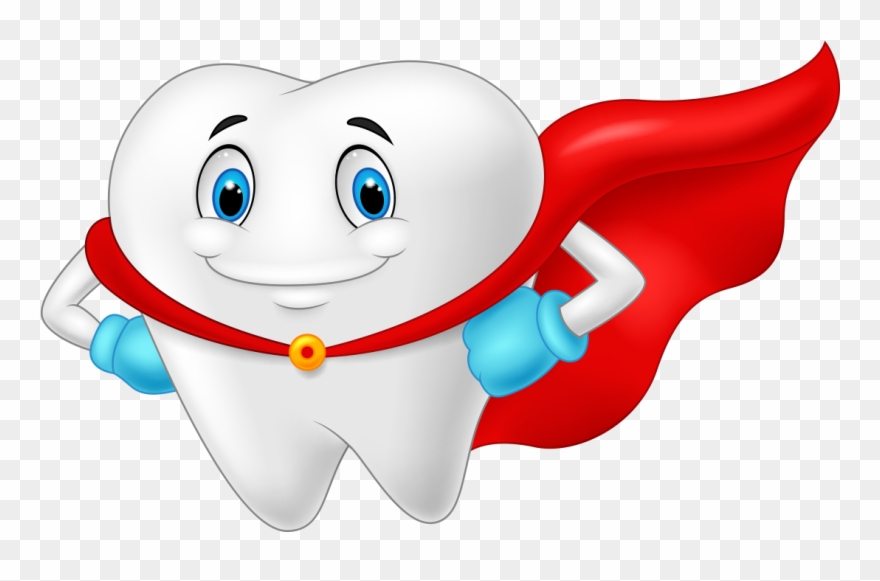Fluoride Is A Naturally Occurring Mineral That Has - Super Hero Tooth Clipart