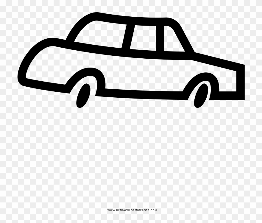 Sedan Coloring Page - Antique Car Clipart