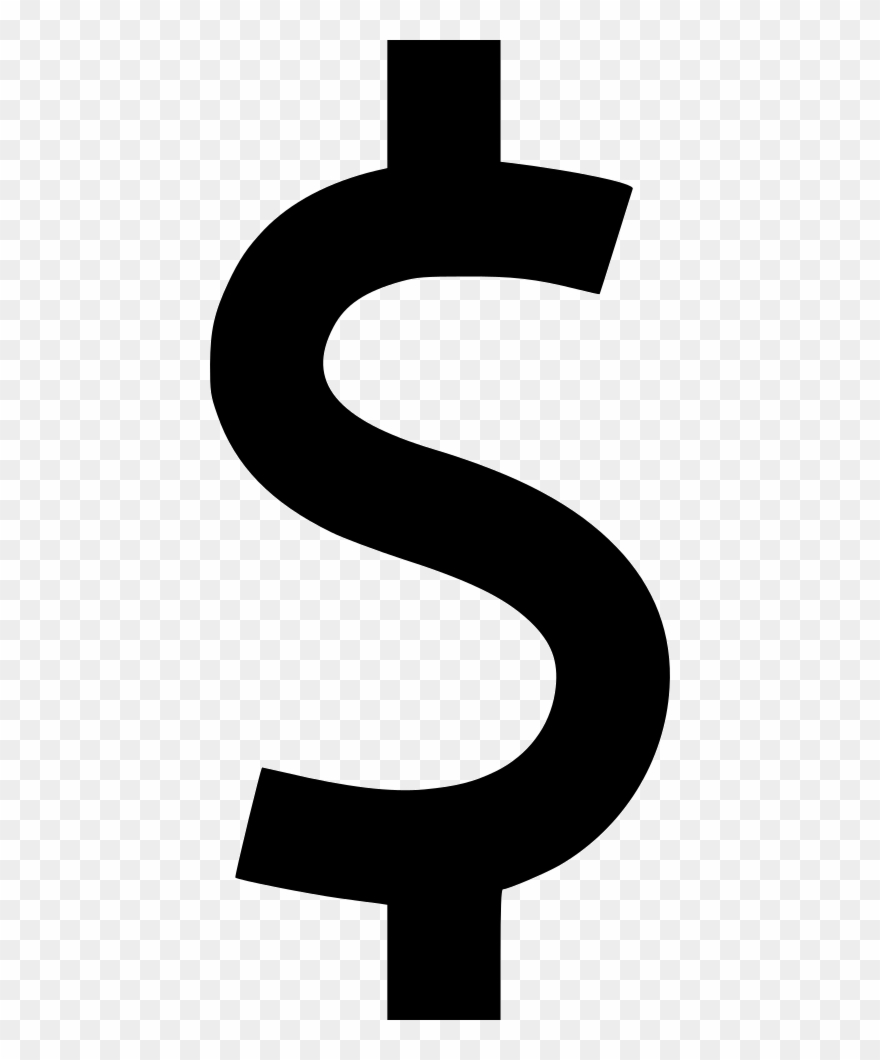 Png File Svg - Dollar Sign Clip Art Black And White Transparent Png
