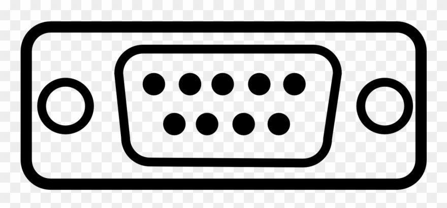 Port Serial Port Plug - Serielle Schnittstelle Symbol Clipart