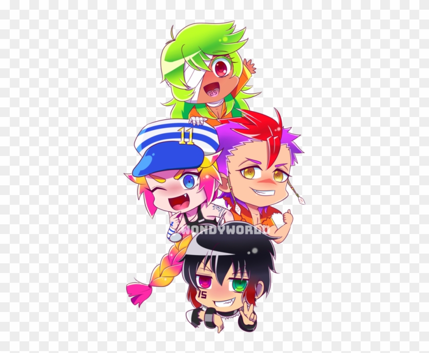 Prison With Bright Colors And Sparkles, That's What - Nanbaka Chibi Clipart