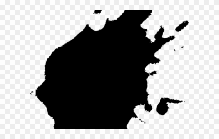 Splatter Clipart Blackpaint - Portable Network Graphics - Png Download