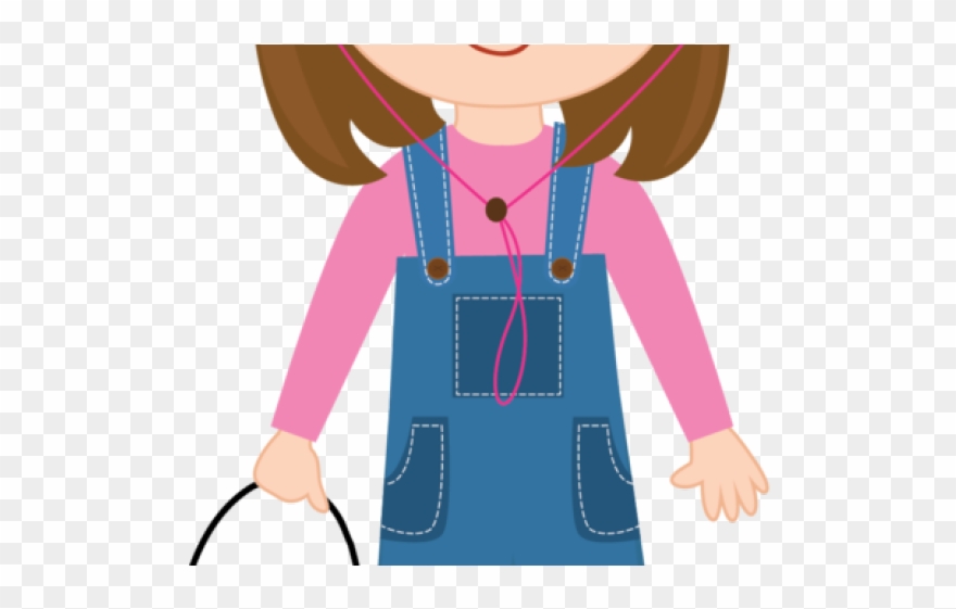 Farmer Clipart Commercial Farming - Niña Granjera Dibujo - Png Download
