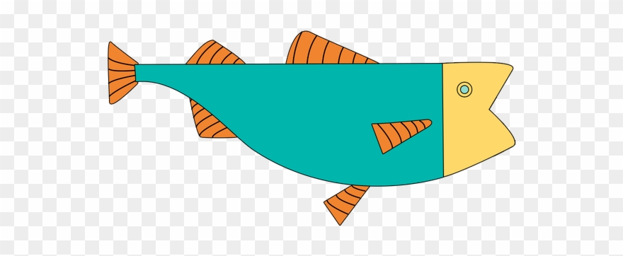 Drawn And Designed Beetle, Fish And Flower Characters - Illustration Clipart