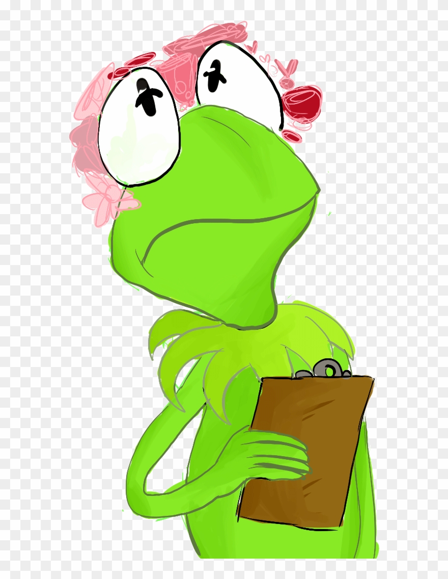 “ I Can Draw Kermit The Frog In Flower Crowns All I - Cartoon Clipart