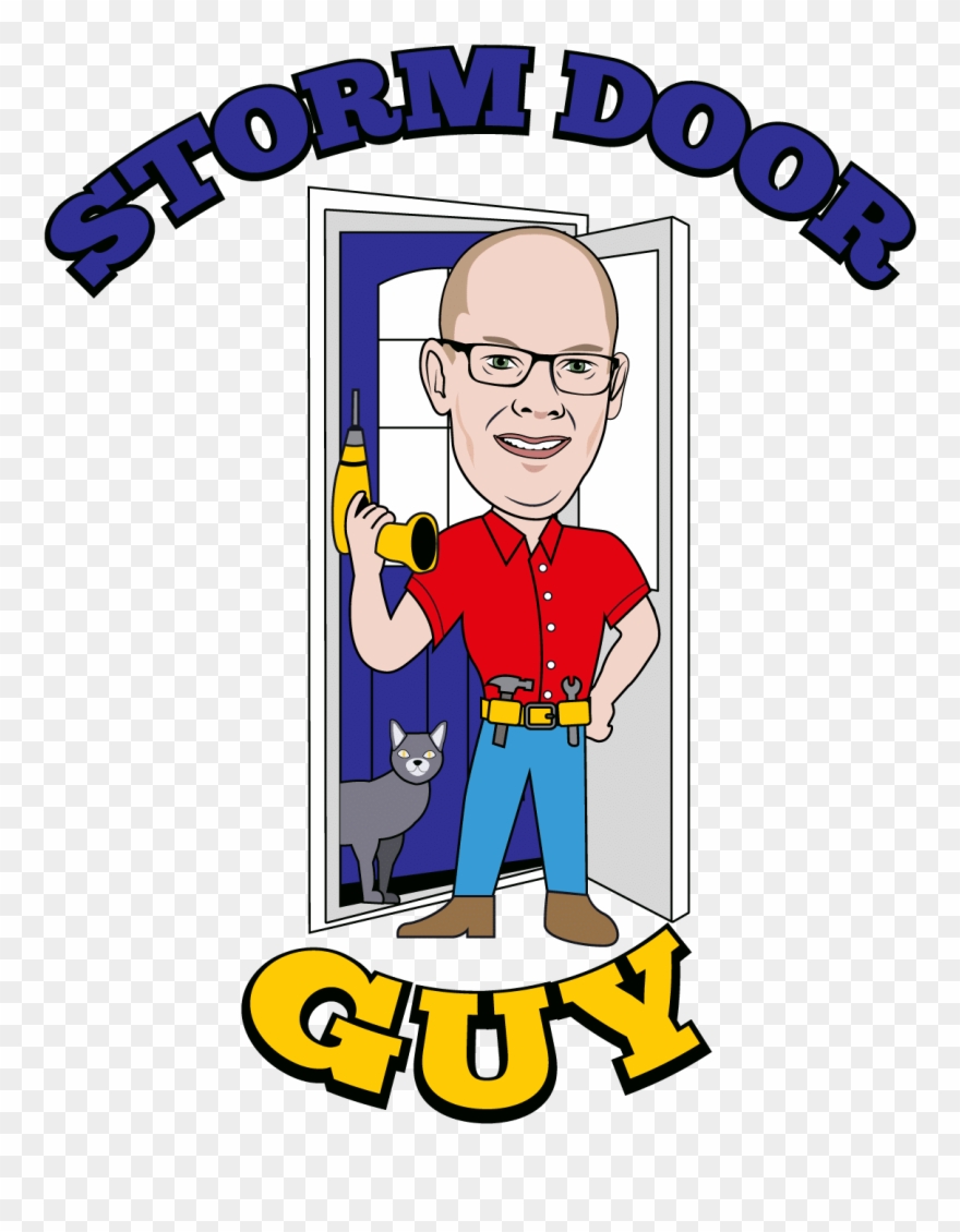 The Storm Door Guy - Cartoon Clipart