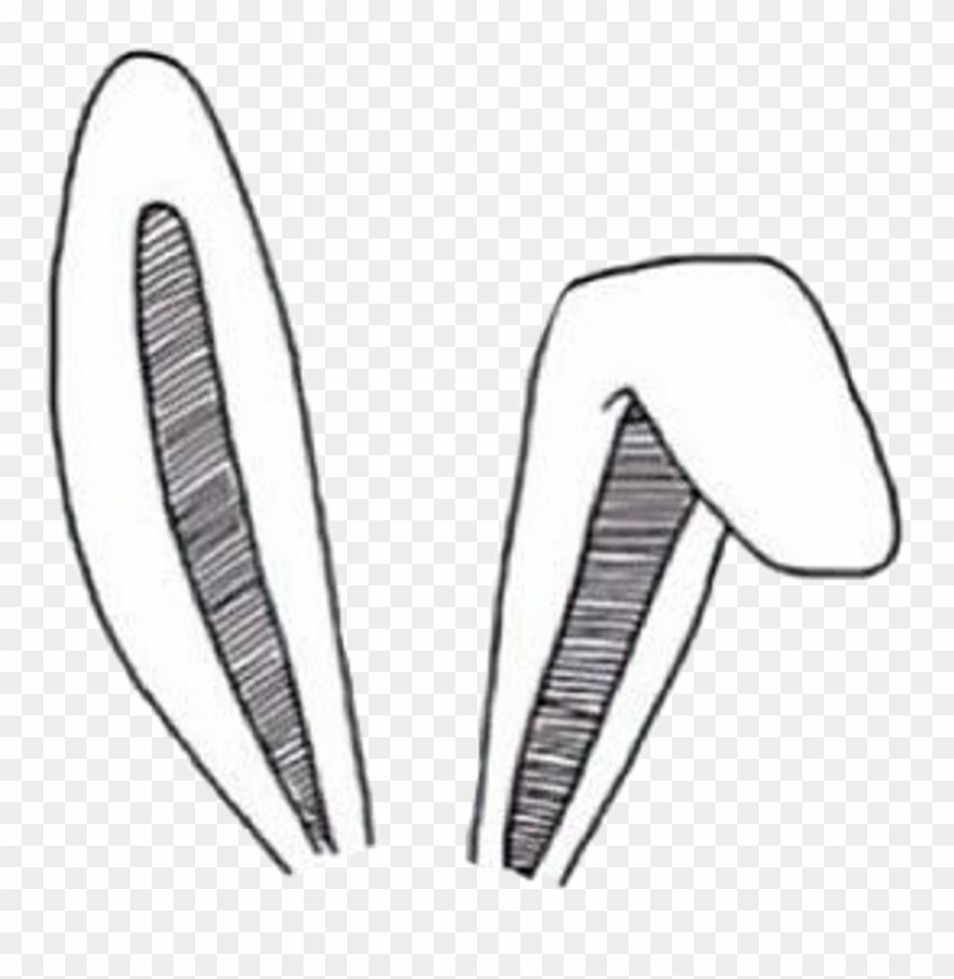 Cute Sticker - Bunny Ears Overlays Png Clipart