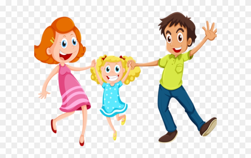 Family Clipart Muslims - Kids And Parents Clip Art - Png Download