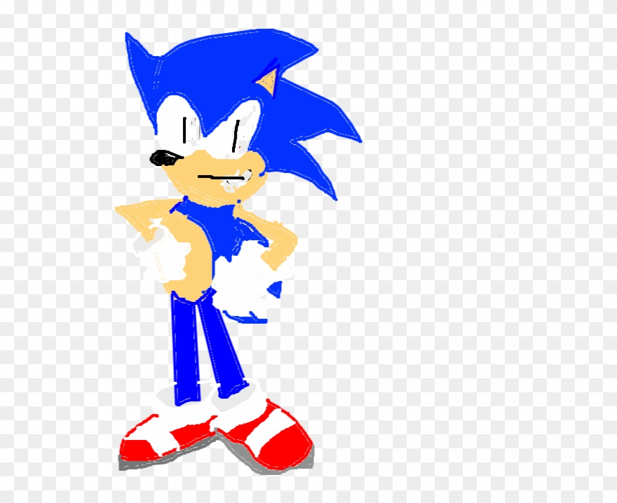 Sonic The Derp - Cartoon Clipart