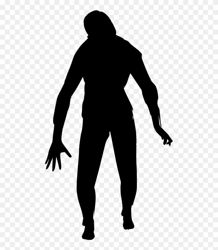 Download Png - Silhouette Scary Man Clipart