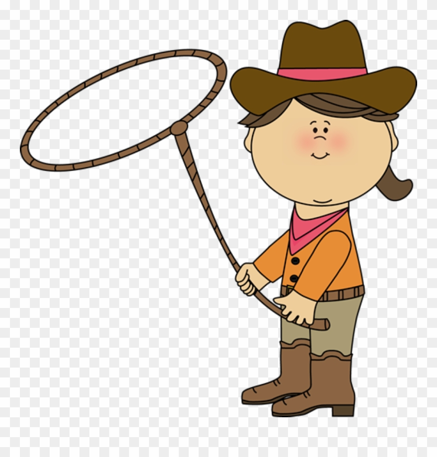 Western Clip Art Western Clip Art Western Images Plant - Cowgirl Kid Clipart - Png Download