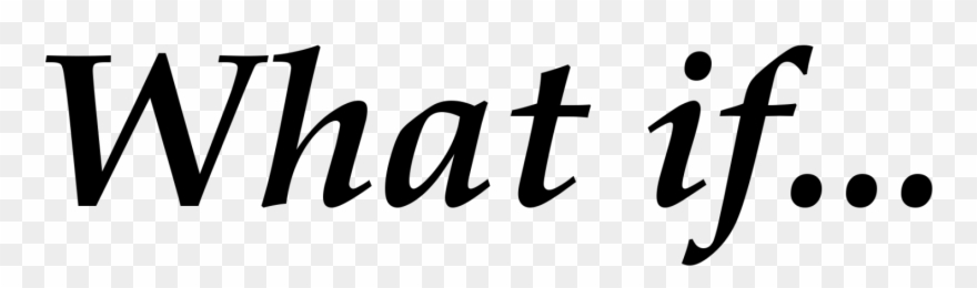 What If - Calligraphy Clipart