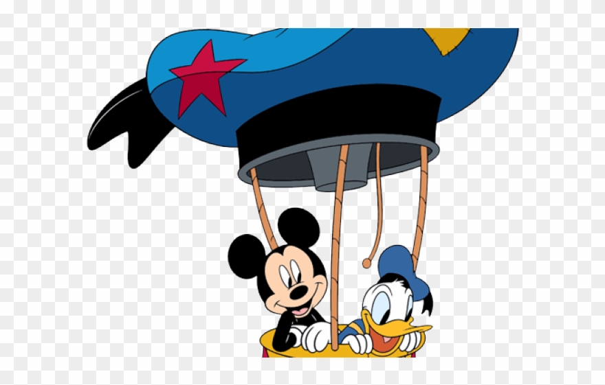 Balloons Clipart Mickey Mouse Clubhouse - Donald Duck Hot Air Balloon - Png Download