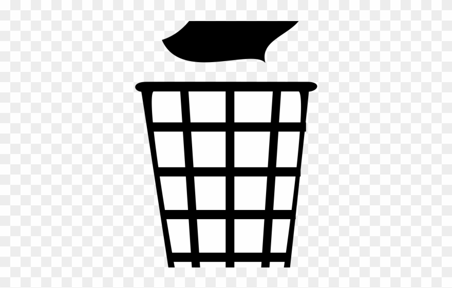 Trash Can Clipart - Throwing Rubbish In The Bin - Png Download