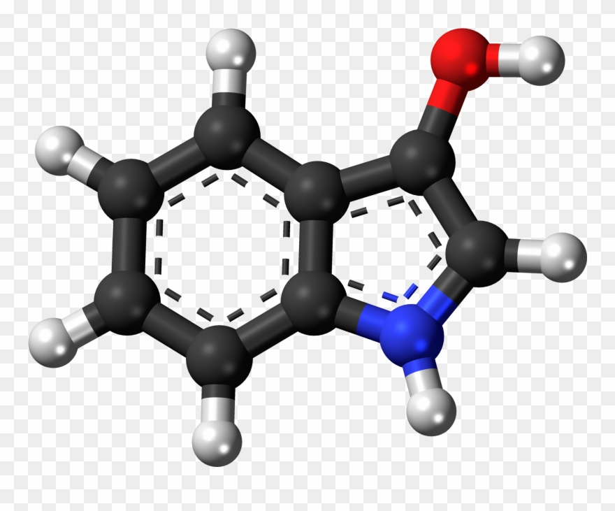 Indoxyl 3d Balls - Theobromine Ball And Stick Model Clipart