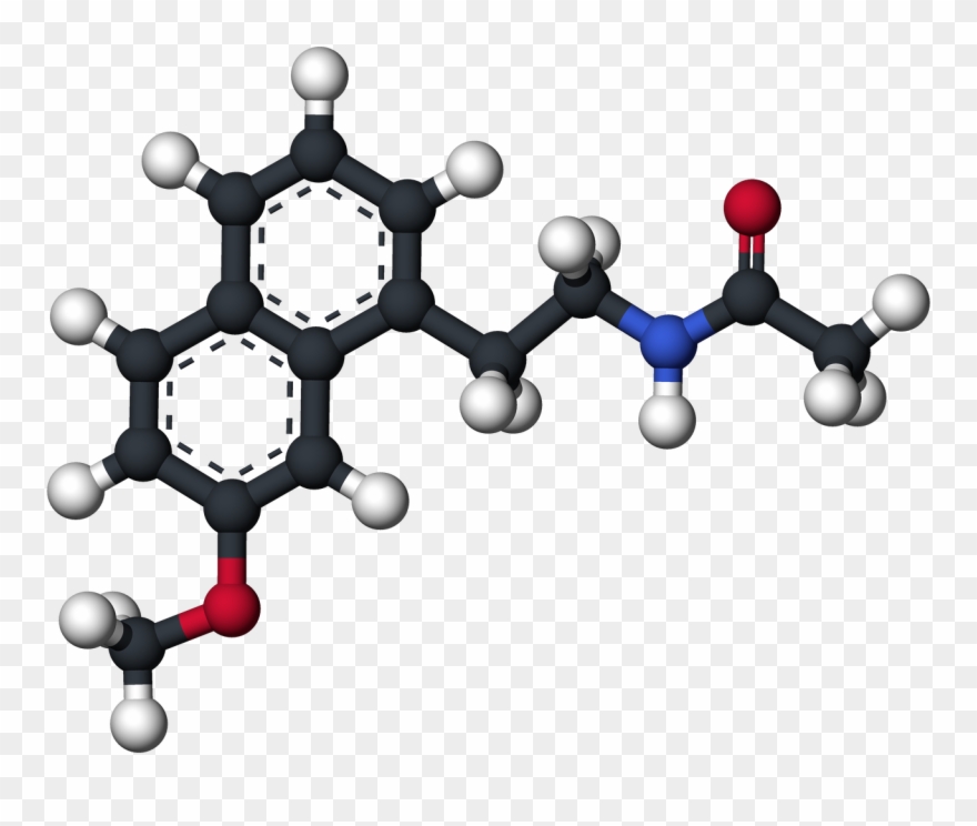 Agomelatine 3d Ball - Molecule Clipart