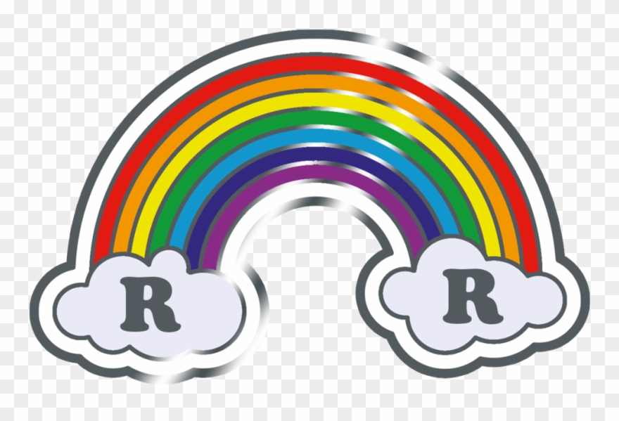 Rainbow Enamel Pin - Rose And Rosie Png Clipart