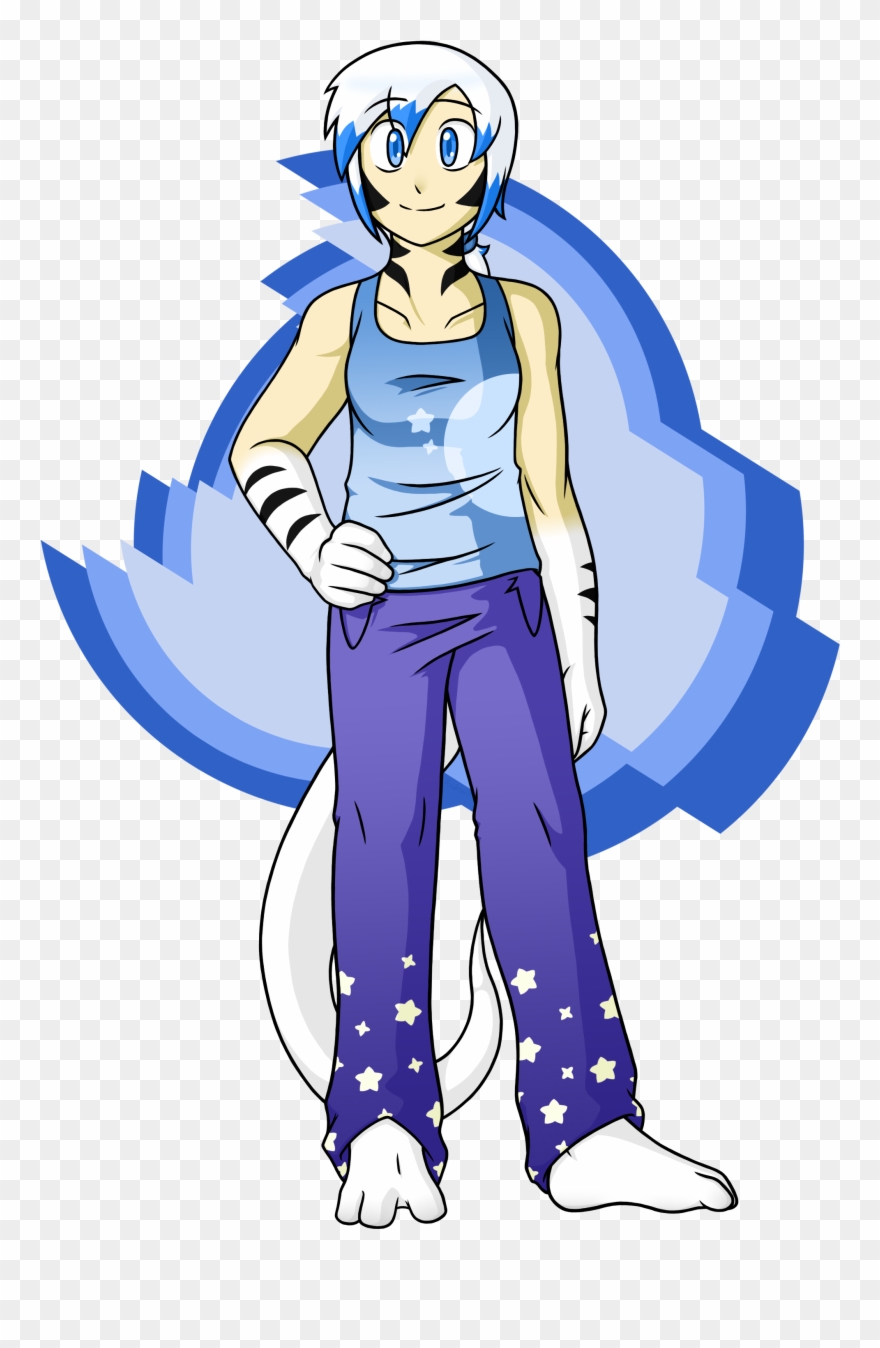 A Drawing I Did A Few Months Back, Of My Character - Cartoon Clipart