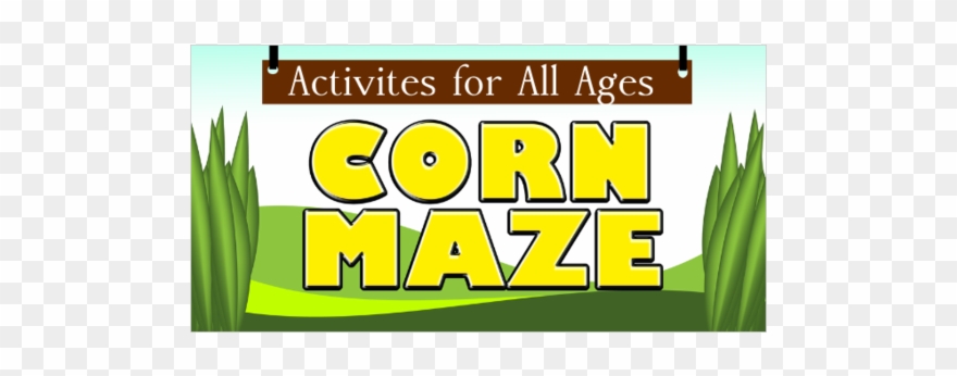 Blank Corn Maze Vinyl Banner - Graphic Design Clipart