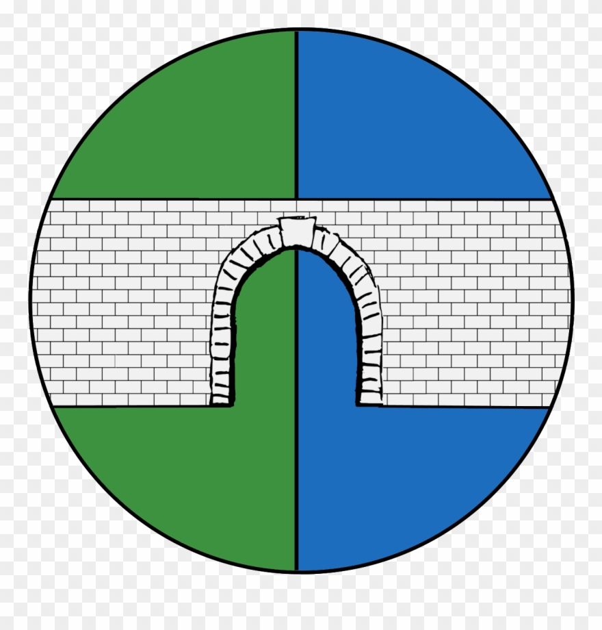 The Actual Badge Would Be Drawn With Larger Brick Spacing, - Circle Clipart