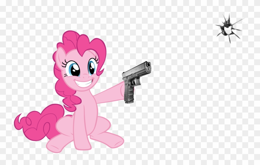 Artist Needed, Bullet Hole, Earth Pony, Female, Fourth - My Little Pony Pinkie Pie Gun Clipart