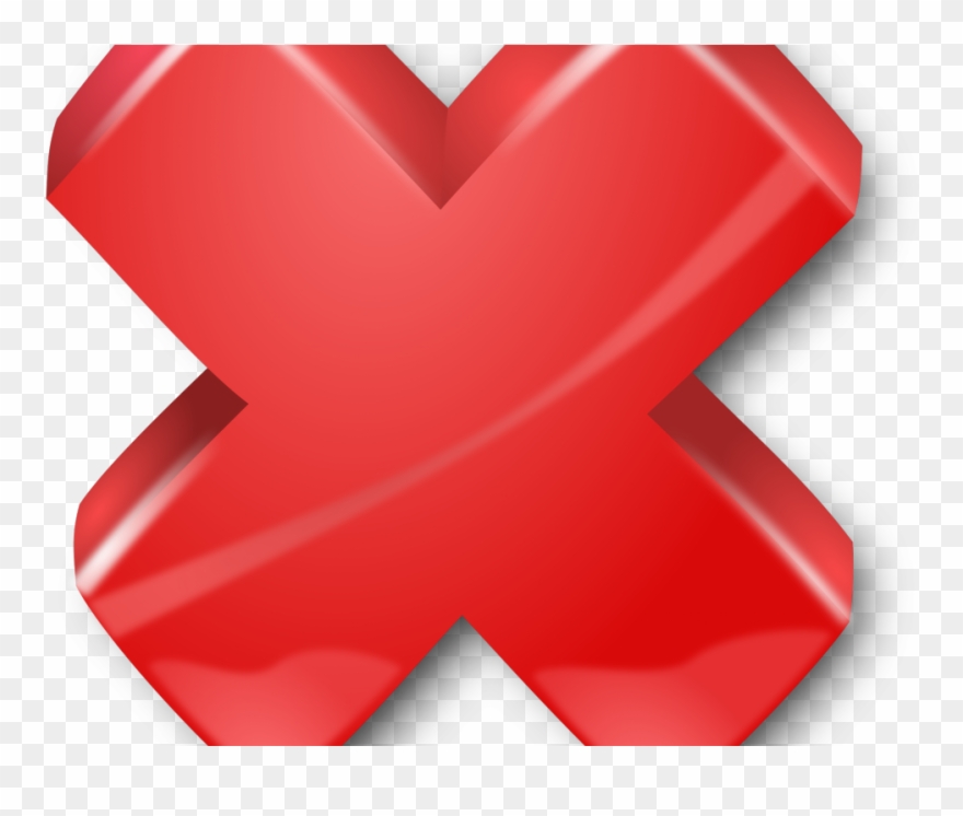 Red Cross Clipart Transparent Background - Green Red Cross Tick - Png Download