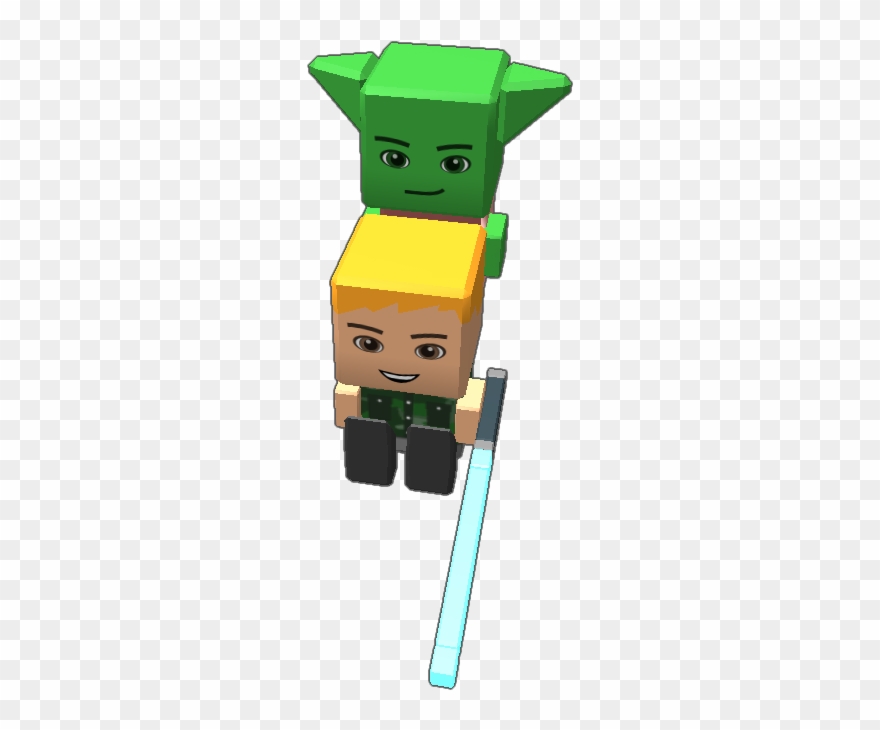When Luke Was Getting Trained By Yoda - Cartoon Clipart