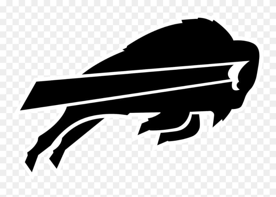 Buffalo Bill Clipart Png - Buffalo Bills Black And White Transparent Png