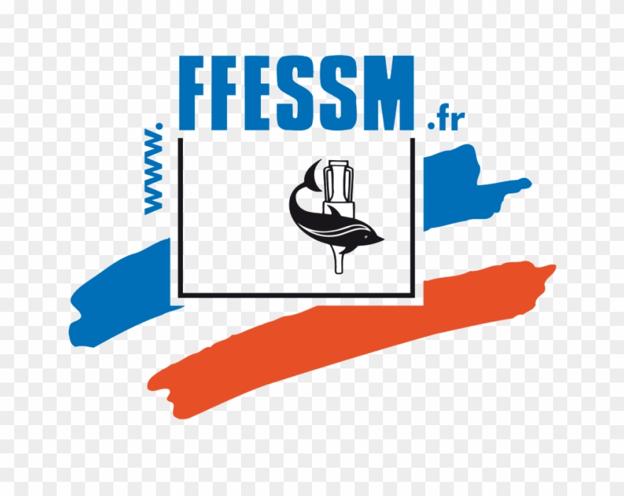 Rectangle À Coins Arrondis Logo Ffessm Fond Transparent - Fédération Française D'études Et De Sports Sous-marins Clipart