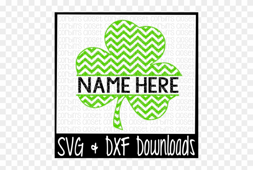 Free Chevron Clover * Clover * St Patrick's Cutting - Illustration Clipart