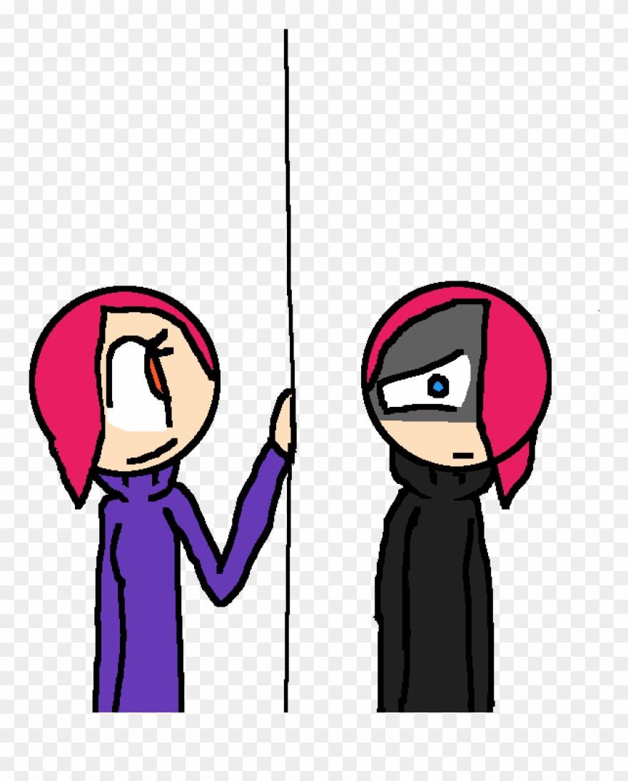 Joy And Sadness - Cartoon Clipart