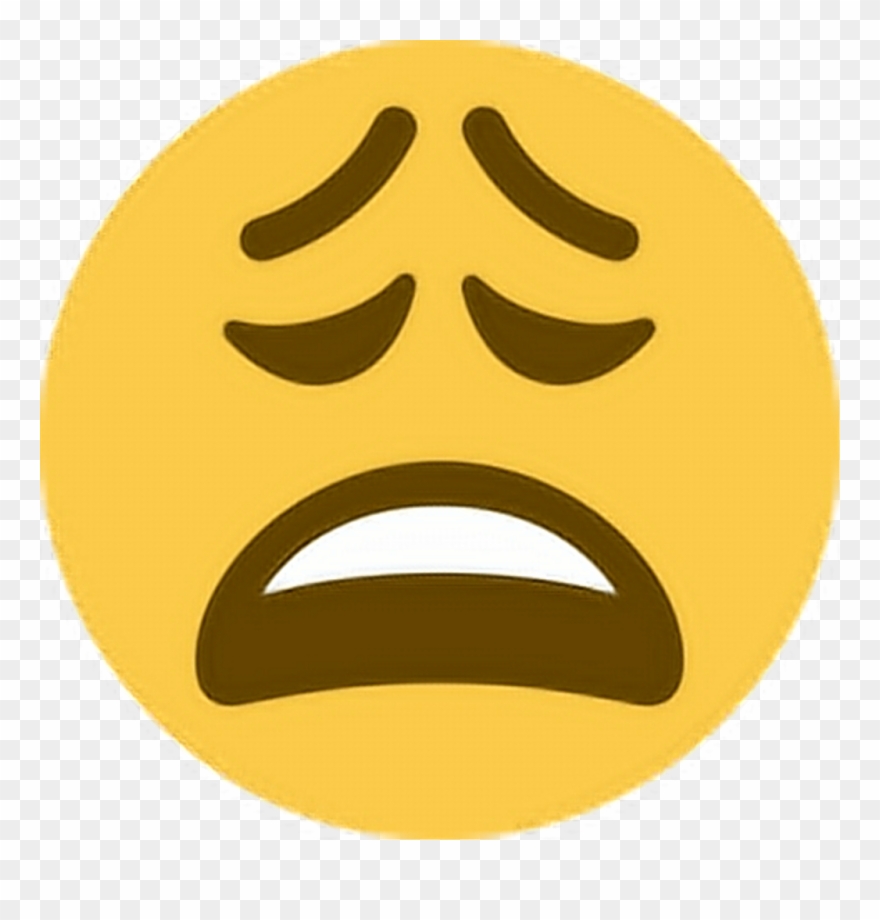 Tired Sticker - Weary Emoji Twitter Clipart