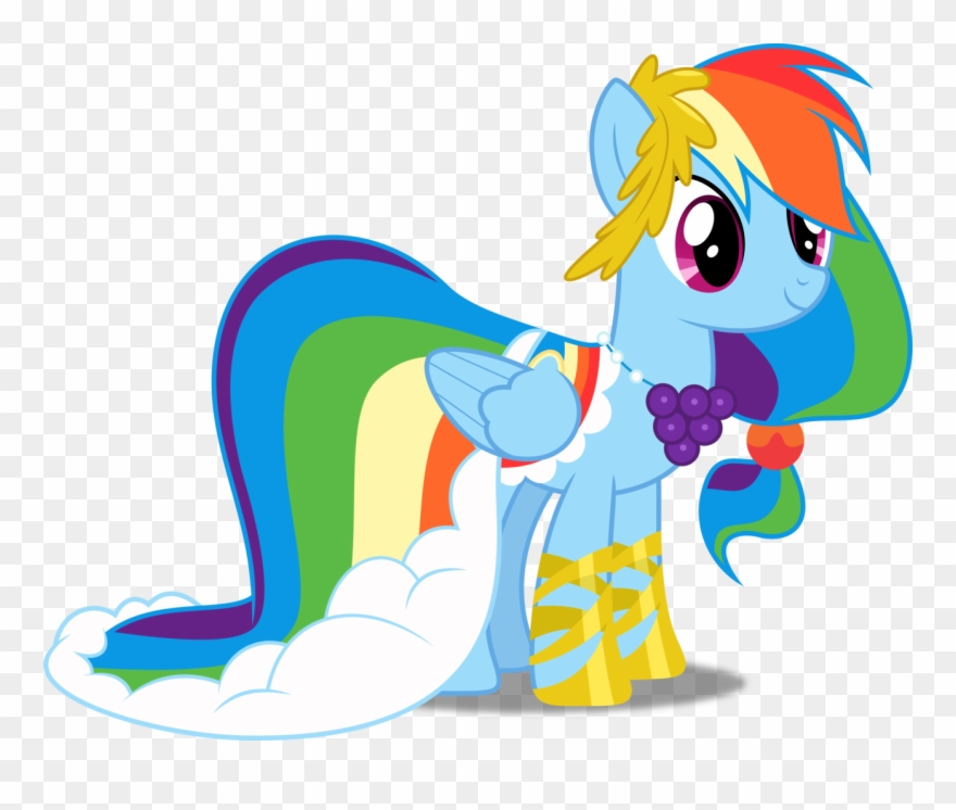 Dashiesparkle, Clothes, Dress, Gala Dress, Grand Galloping - Mlp Rainbow Dash Grand Galloping Gala Clipart