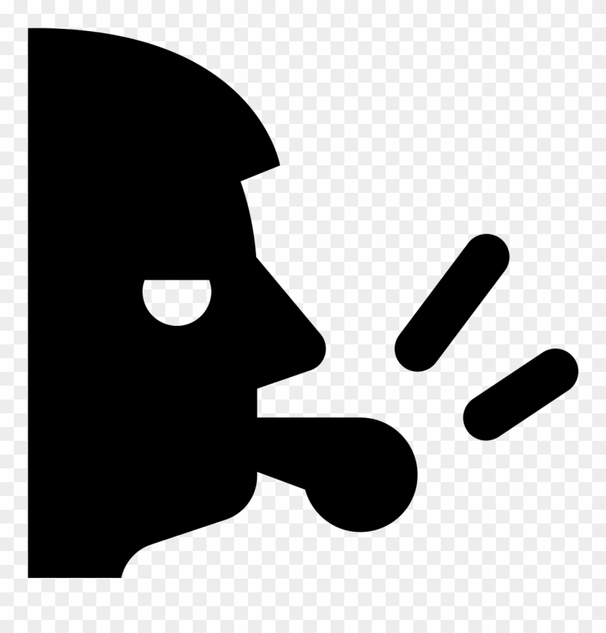 This Is An Image Of The Profile Of A Human Head Facing Clipart