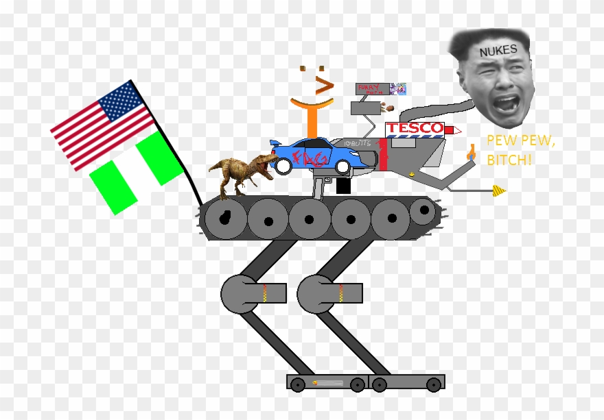 Kim Jong Un North Korean Nuke Blaster - Cartoon Clipart