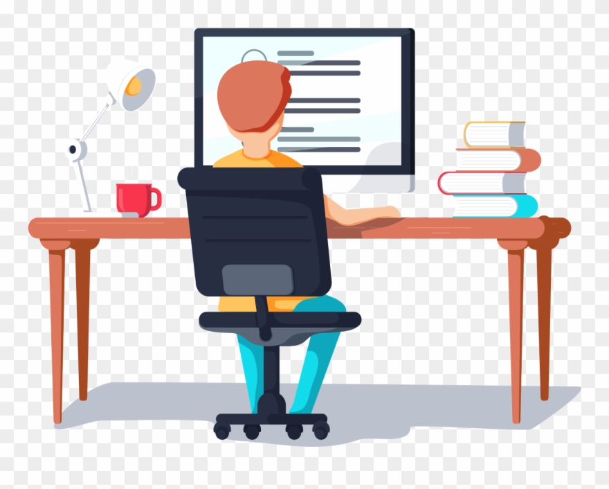 Once You've Gone Through The Syllabus, It's Time To - Student Learning Process Back View Clipart