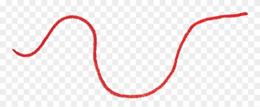 Red Line Polyvore Moodboard Filler - Red Yarn Clipart
