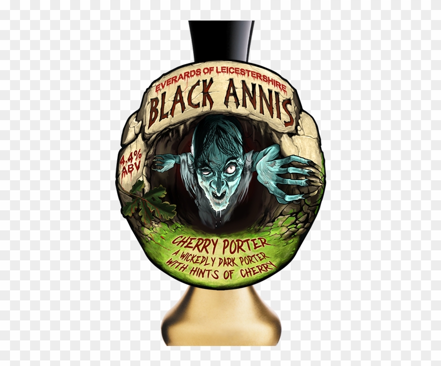 Black Annis On Pump Clip - Label - Png Download