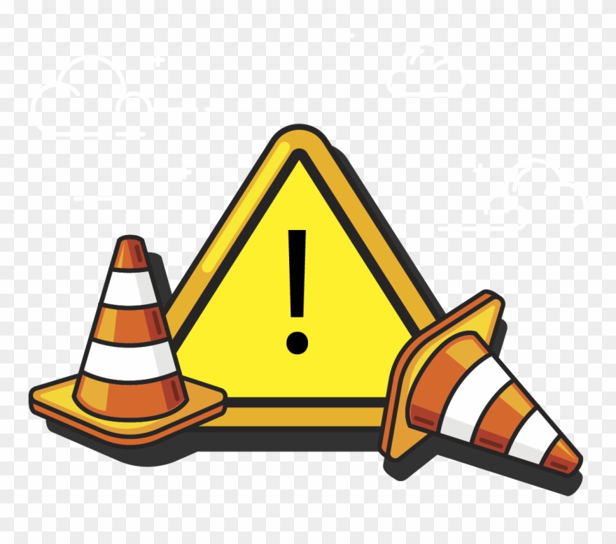 We Are Currently Experiencing Technical Difficulties - Cone De Obra Vetor Clipart