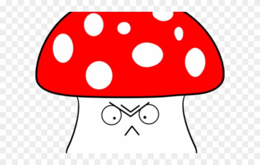 Mushroom Clipart Angry - Nervous Mushroom - Png Download