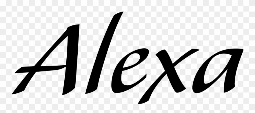 Alexa In Cool Fonts Clipart