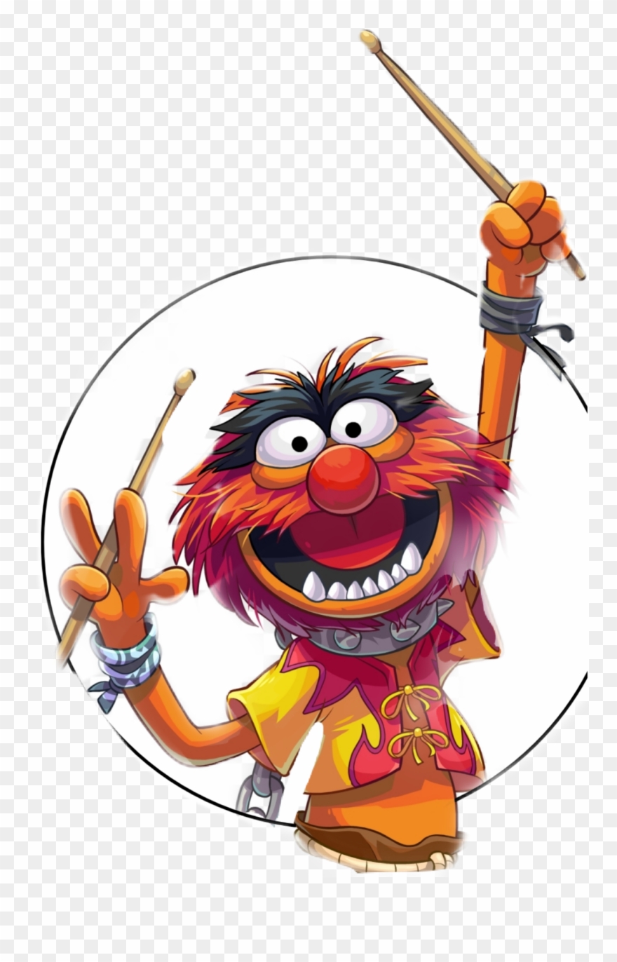 Muppets Sticker - Animal Drummer Tshirt Clipart