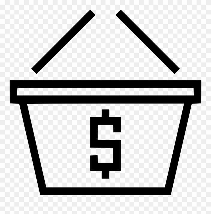 Basket Dollar Payment Money Checkout Comments Clipart