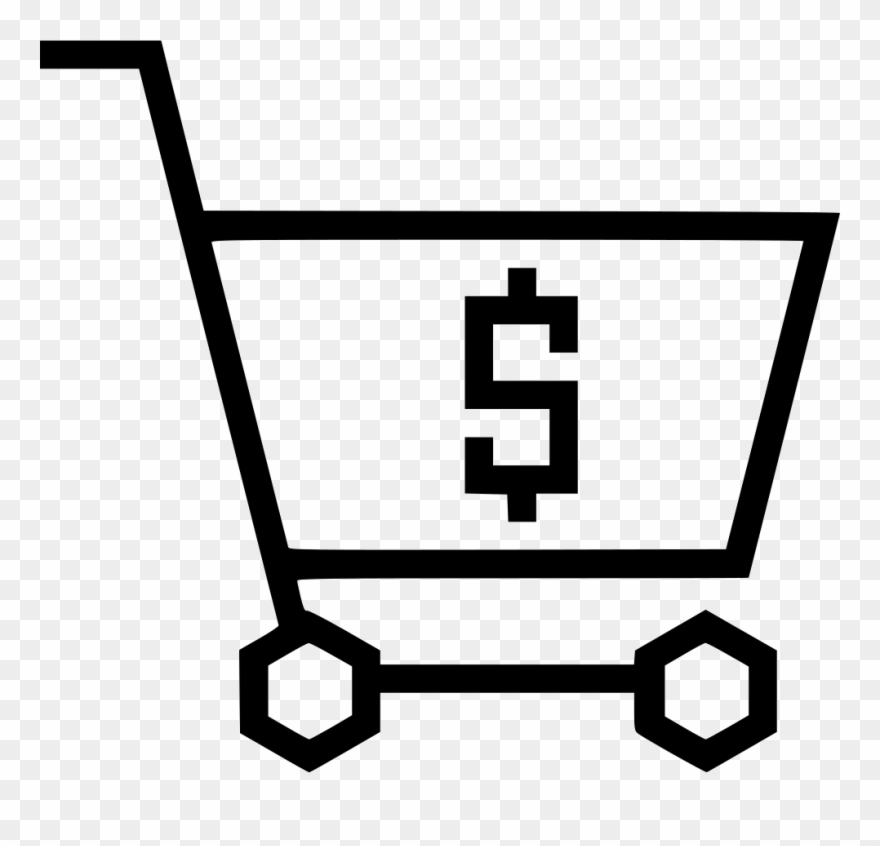Cart Dollar Money Checkout Strolley Comments - Logo Carrito De Compras Clipart