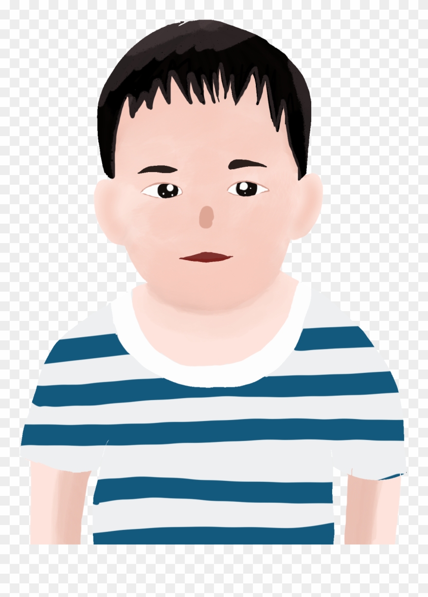 Cartoon Honesty Fat Pier Kid Png And Psd - Boy Clipart