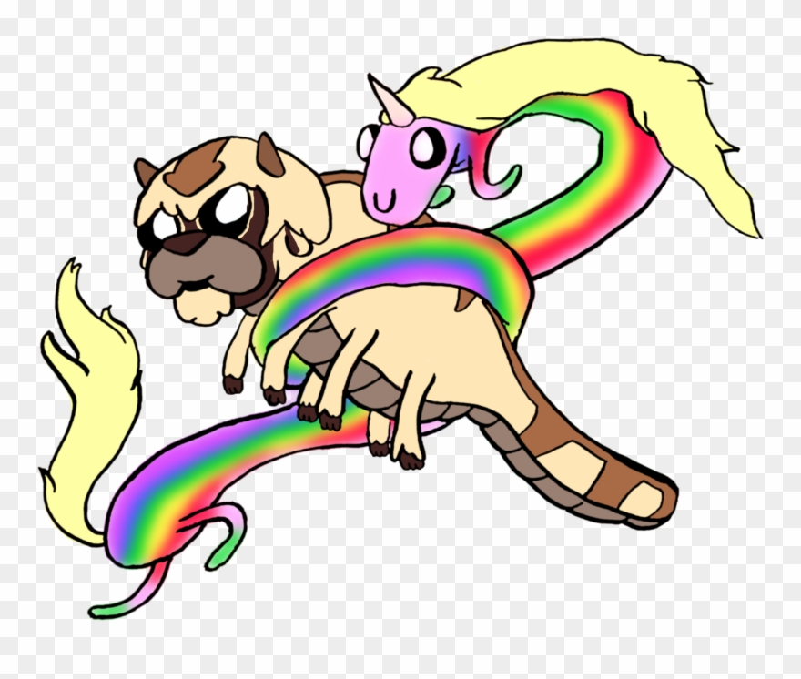 Appa X Lady Rainicorn - Cartoon Clipart